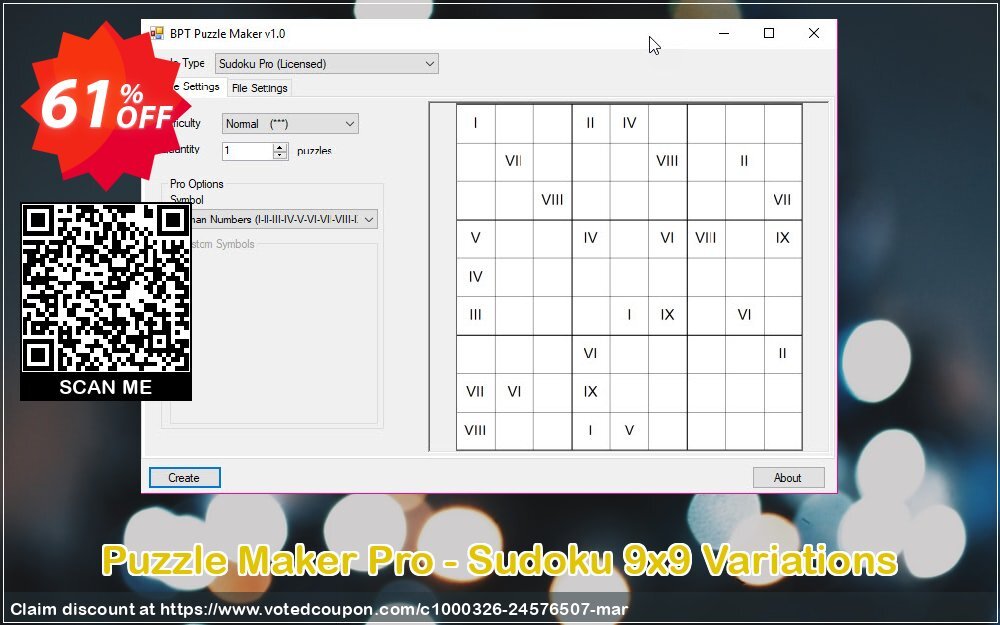 Puzzle Maker Pro - Sudoku 9x9 Variations