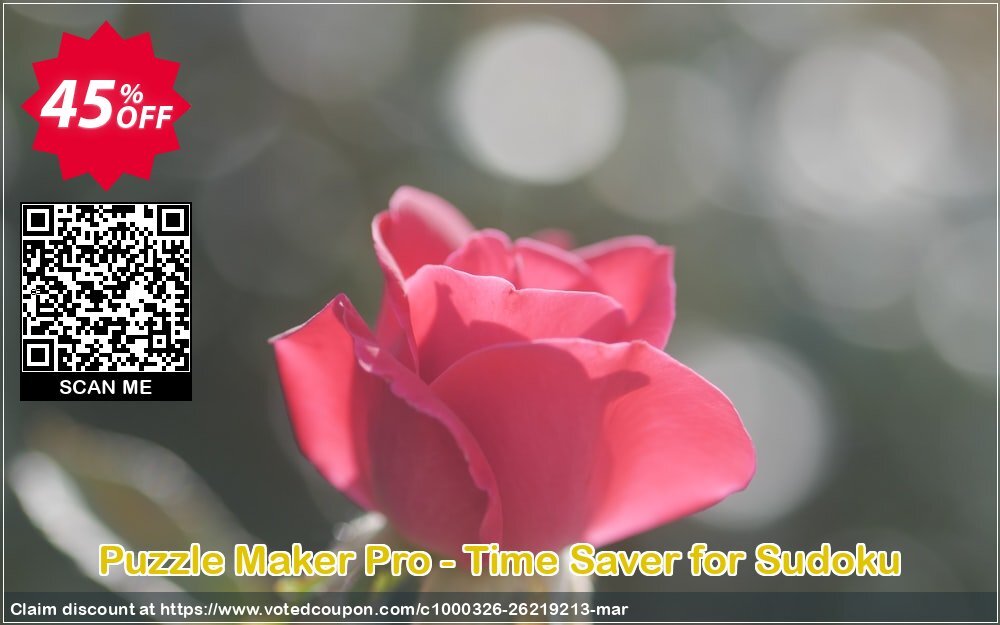 Puzzle Maker Pro - Time Saver for Sudoku Coupon, discount Puzzle Maker Pro - Time Saver for Sudoku Big discounts code 2024. Promotion: Big discounts code of Puzzle Maker Pro - Time Saver for Sudoku 2024