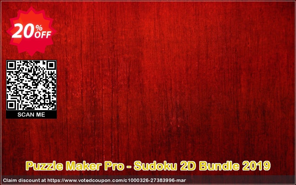 Puzzle Maker Pro - Sudoku 2D Bundle 2019 Coupon Code May 2024, 20% OFF - VotedCoupon