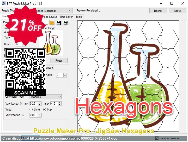 Puzzle Maker Pro - JigSaw Hexagons Coupon, discount Puzzle Maker Pro - JigSaw Hexagons Impressive sales code 2024. Promotion: Impressive sales code of Puzzle Maker Pro - JigSaw Hexagons 2024