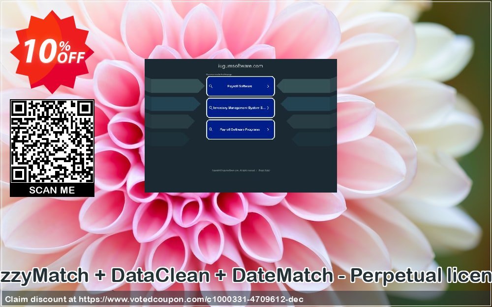 FuzzyMatch + DataClean + DateMatch - Perpetual Plan Coupon, discount FuzzyMatch + DataClean + DateMatch - Perpetual license awesome offer code 2023. Promotion: awesome offer code of FuzzyMatch + DataClean + DateMatch - Perpetual license 2023