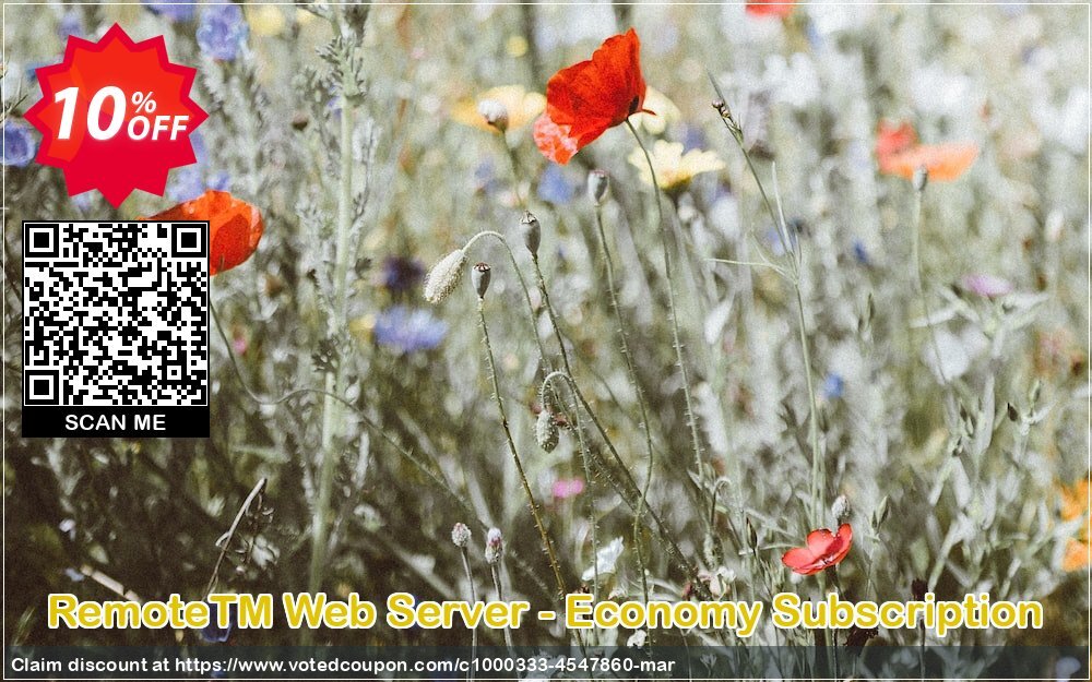 RemoteTM Web Server - Economy Subscription Coupon Code May 2024, 10% OFF - VotedCoupon