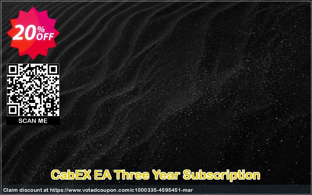 CabEX EA Three Year Subscription Coupon Code Apr 2024, 20% OFF - VotedCoupon