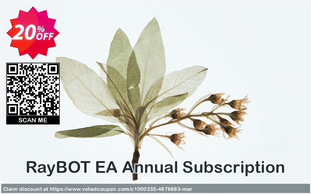 RayBOT EA Annual Subscription Coupon Code May 2024, 20% OFF - VotedCoupon