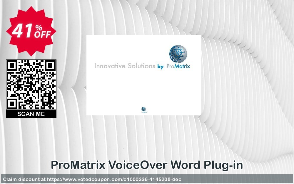 ProMatrix VoiceOver Word Plug-in Coupon, discount VoiceOver Word Plug-in super offer code 2024. Promotion: super offer code of VoiceOver Word Plug-in 2024