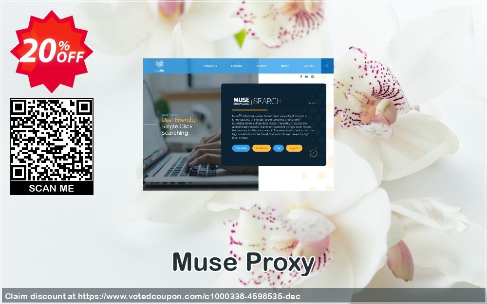 Muse Proxy Coupon, discount Muse Proxy - Small Organization Edition Dreaded discounts code 2023. Promotion: awful offer code of Muse Proxy - Small Organization Edition 2023