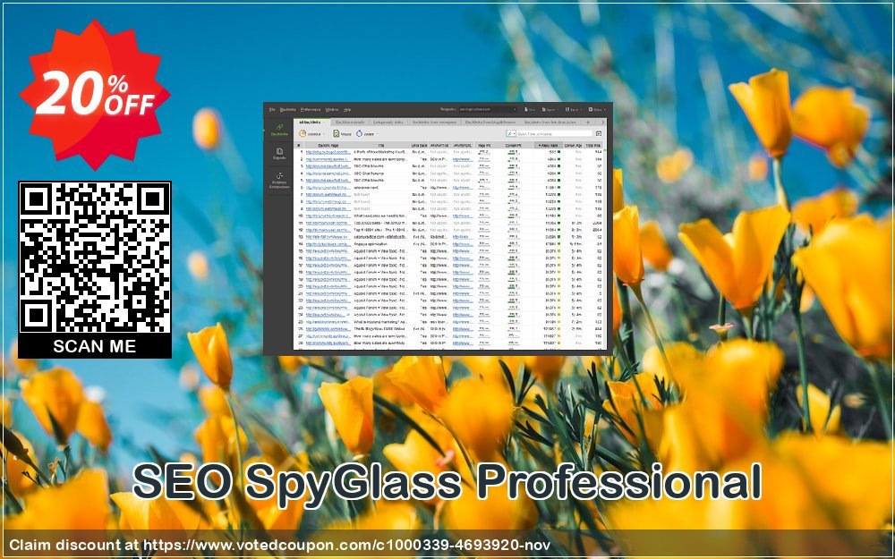 SEO SpyGlass Professional Coupon, discount SEO SpyGlass Professional best discounts code 2024. Promotion: best discounts code of SEO SpyGlass Professional 2024