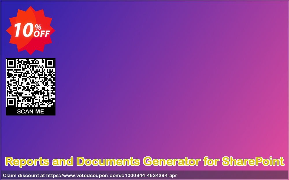 Reports and Documents Generator for SharePoint Coupon Code Apr 2024, 10% OFF - VotedCoupon