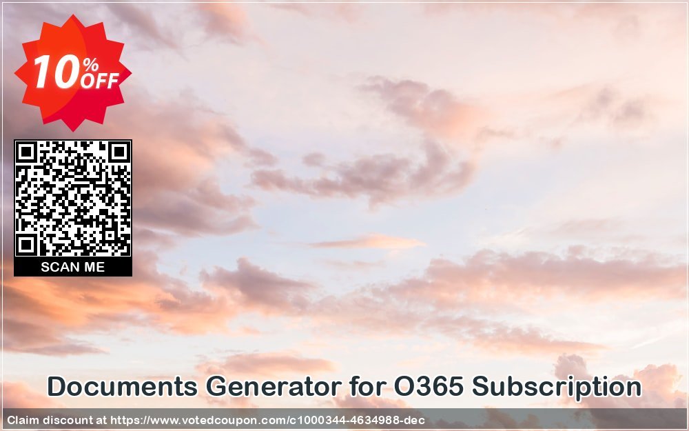 Documents Generator for O365 Subscription Coupon, discount Documents Generator for O365 Subscription marvelous promotions code 2023. Promotion: marvelous promotions code of Documents Generator for O365 Subscription 2023
