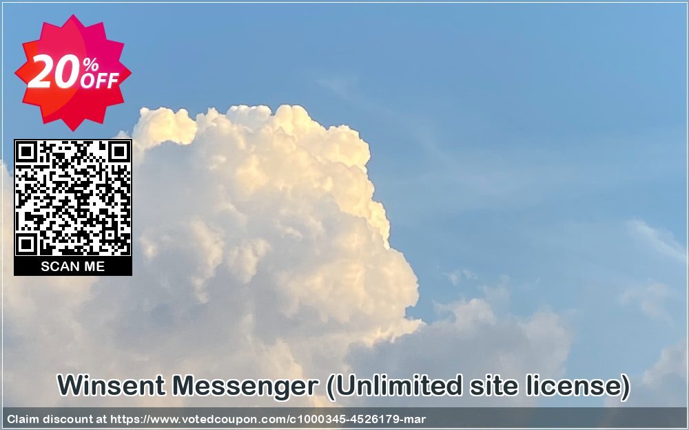 Winsent Messenger, Unlimited site Plan  Coupon, discount Winsent Messenger (Unlimited site license) amazing discounts code 2024. Promotion: amazing discounts code of Winsent Messenger (Unlimited site license) 2024