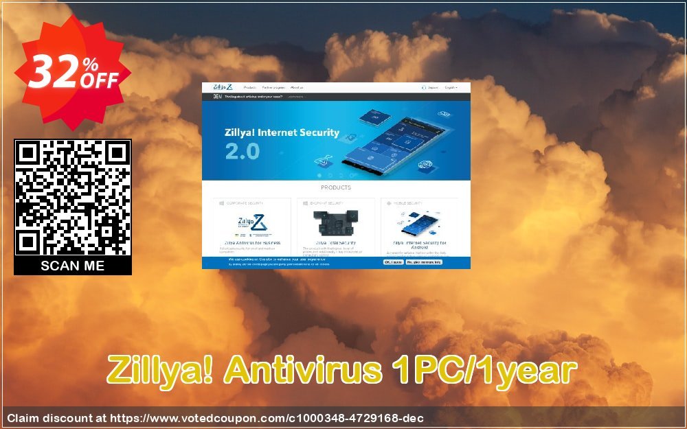 Zillya! Antivirus 1PC/1year Coupon, discount Zillya! Аntivirus 1PC/1year Stirring sales code 2023. Promotion: impressive deals code of Zillya! Аntivirus 1PC/1year 2023