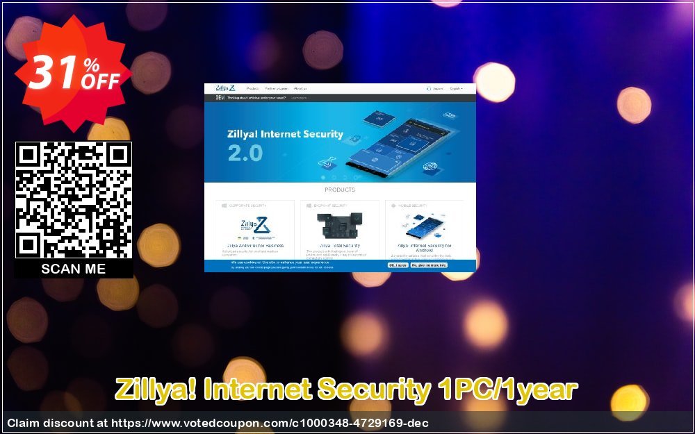 Zillya! Internet Security 1PC/1year Coupon, discount Zillya! Internet Security 1PC/1year Impressive deals code 2023. Promotion: formidable offer code of Zillya! Internet Security 1PC/1year 2023