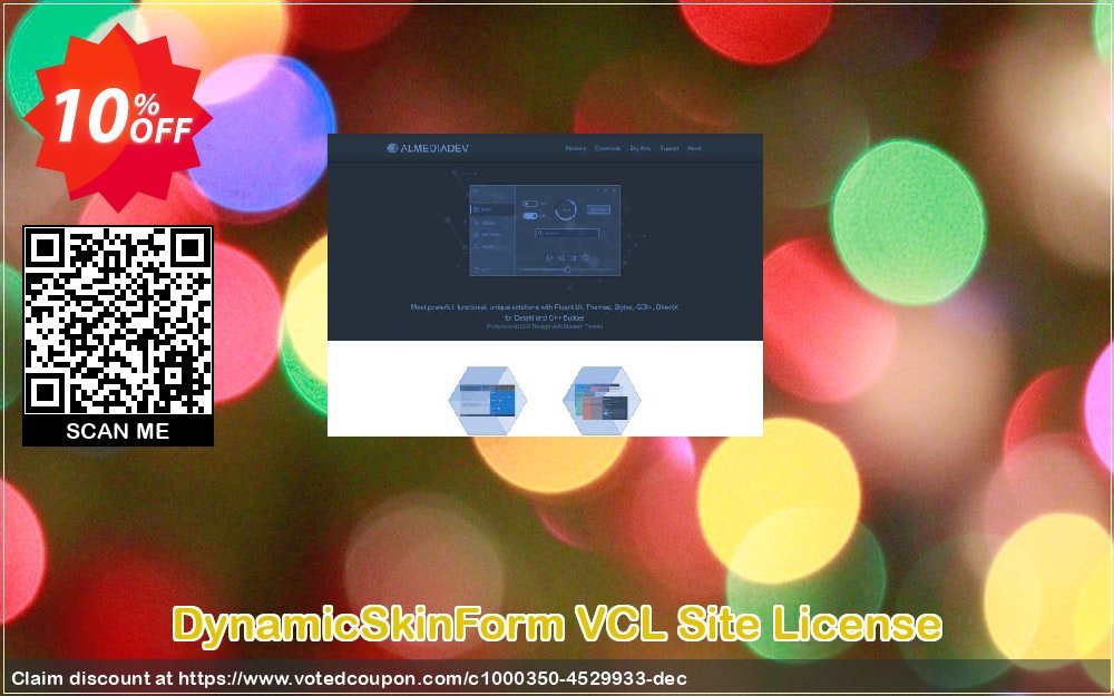 DynamicSkinForm VCL Site Plan Coupon, discount DynamicSkinForm VCL Site License special sales code 2023. Promotion: special sales code of DynamicSkinForm VCL Site License 2023