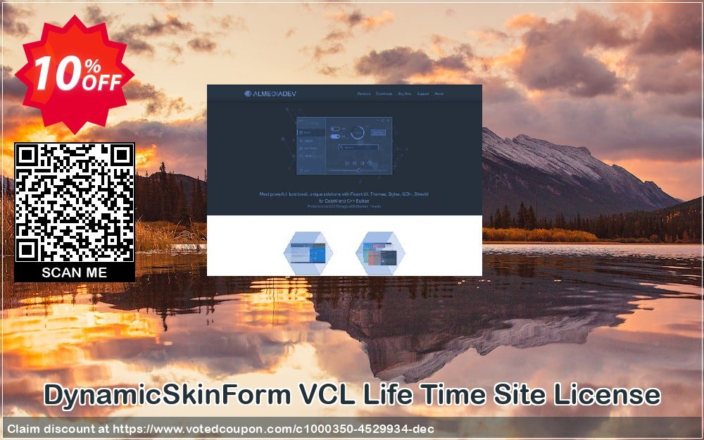 DynamicSkinForm VCL Life Time Site Plan Coupon, discount DynamicSkinForm VCL Life Time Site License exclusive deals code 2023. Promotion: exclusive deals code of DynamicSkinForm VCL Life Time Site License 2023