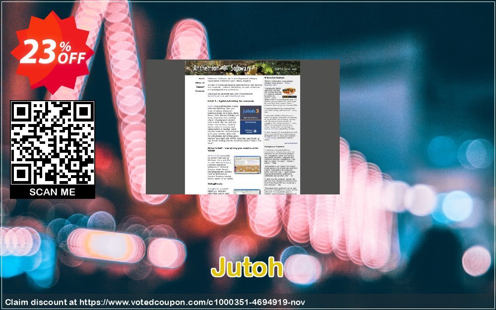 Jutoh Coupon, discount Jutoh imposing discount code 2023. Promotion: imposing discount code of Jutoh 2023