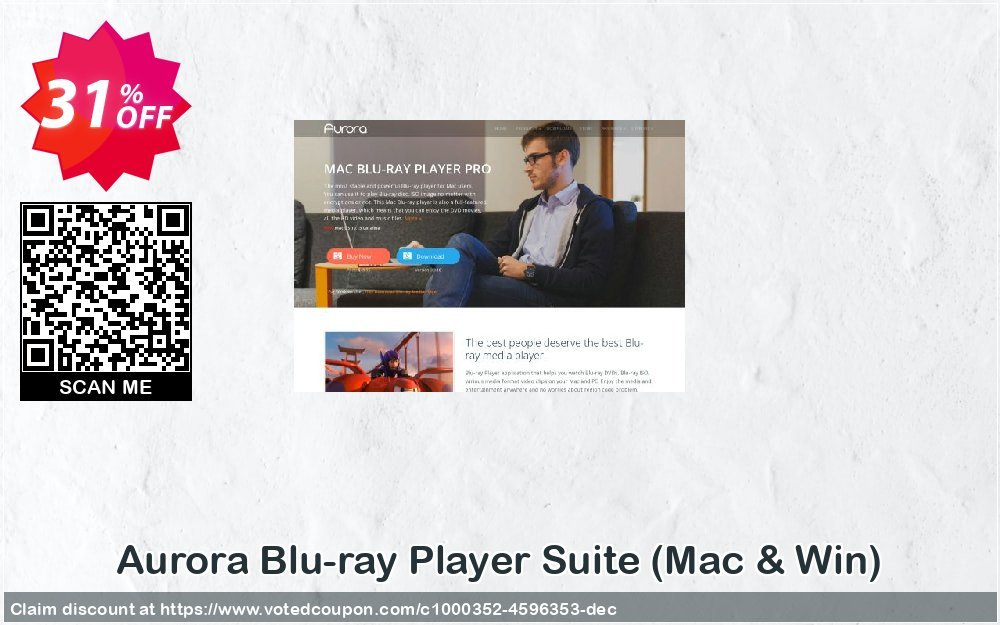 Aurora Blu-ray Player Suite, MAC & Win  Coupon, discount Aurora Blu-ray Player Suite (Mac & Win) super promo code 2024. Promotion: super promo code of Aurora Blu-ray Player Suite (Mac & Win) 2024