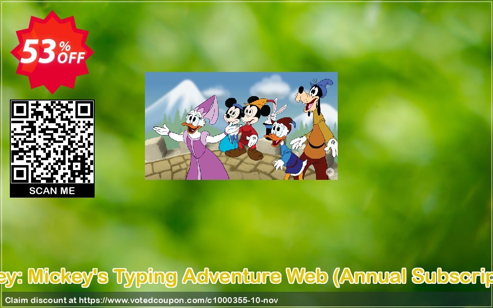 Disney: Mickey's Typing Adventure Web, Annual Subscription  Coupon Code Mar 2024, 53% OFF - VotedCoupon