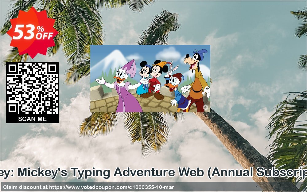 Disney: Mickey's Typing Adventure Web, Annual Subscription  Coupon Code Apr 2024, 53% OFF - VotedCoupon