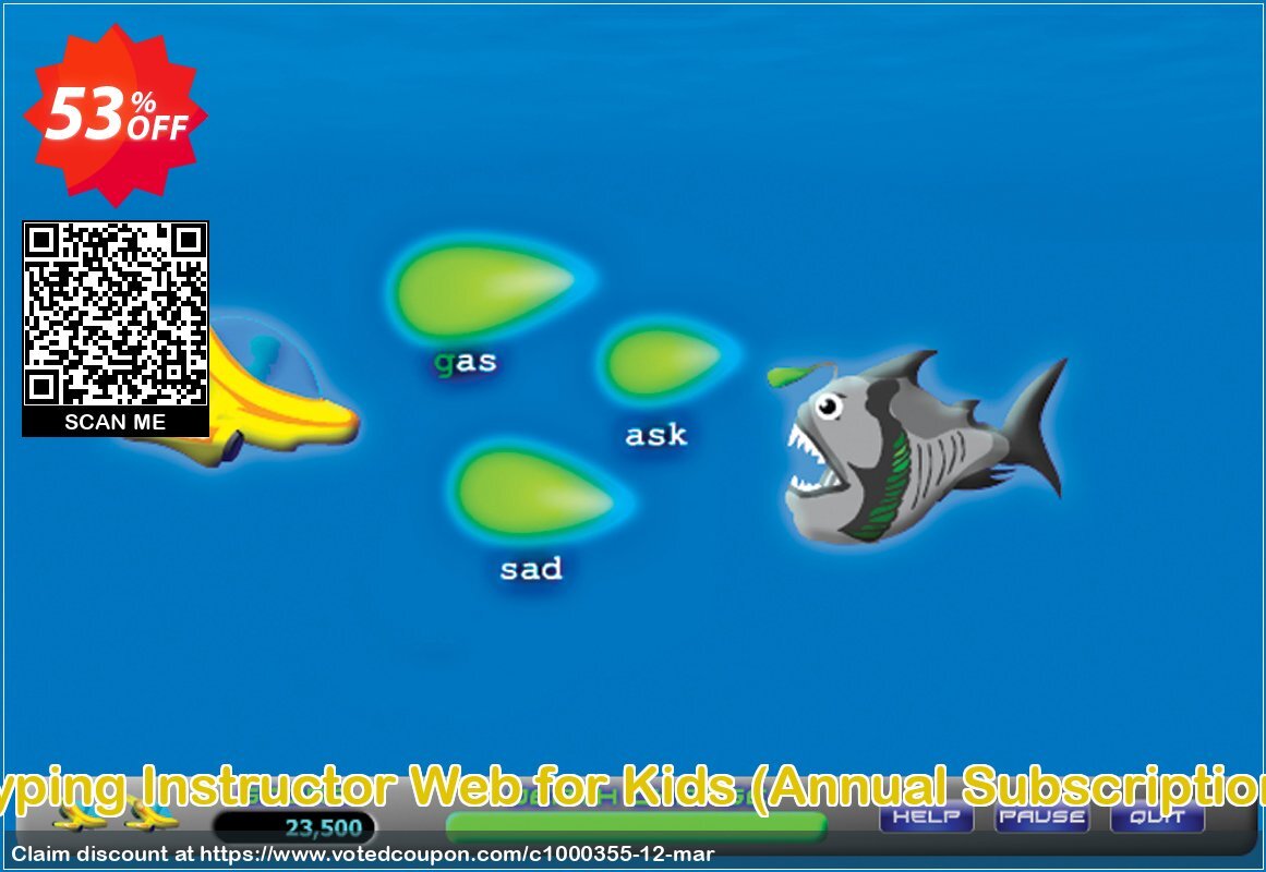 Typing Instructor Web for Kids, Annual Subscription  Coupon Code May 2024, 53% OFF - VotedCoupon