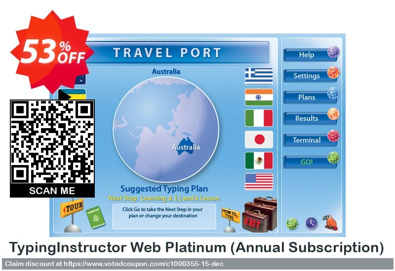 TypingInstructor Web Platinum, Annual Subscription  Coupon Code Apr 2024, 53% OFF - VotedCoupon