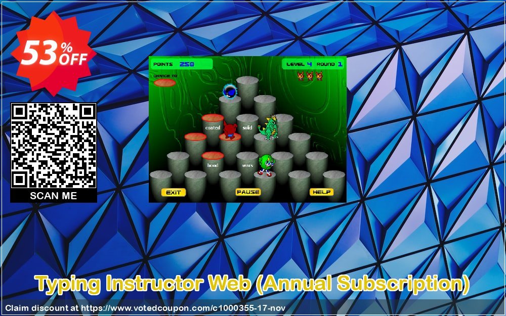 Typing Instructor Web, Annual Subscription  Coupon Code Dec 2023, 53% OFF - VotedCoupon
