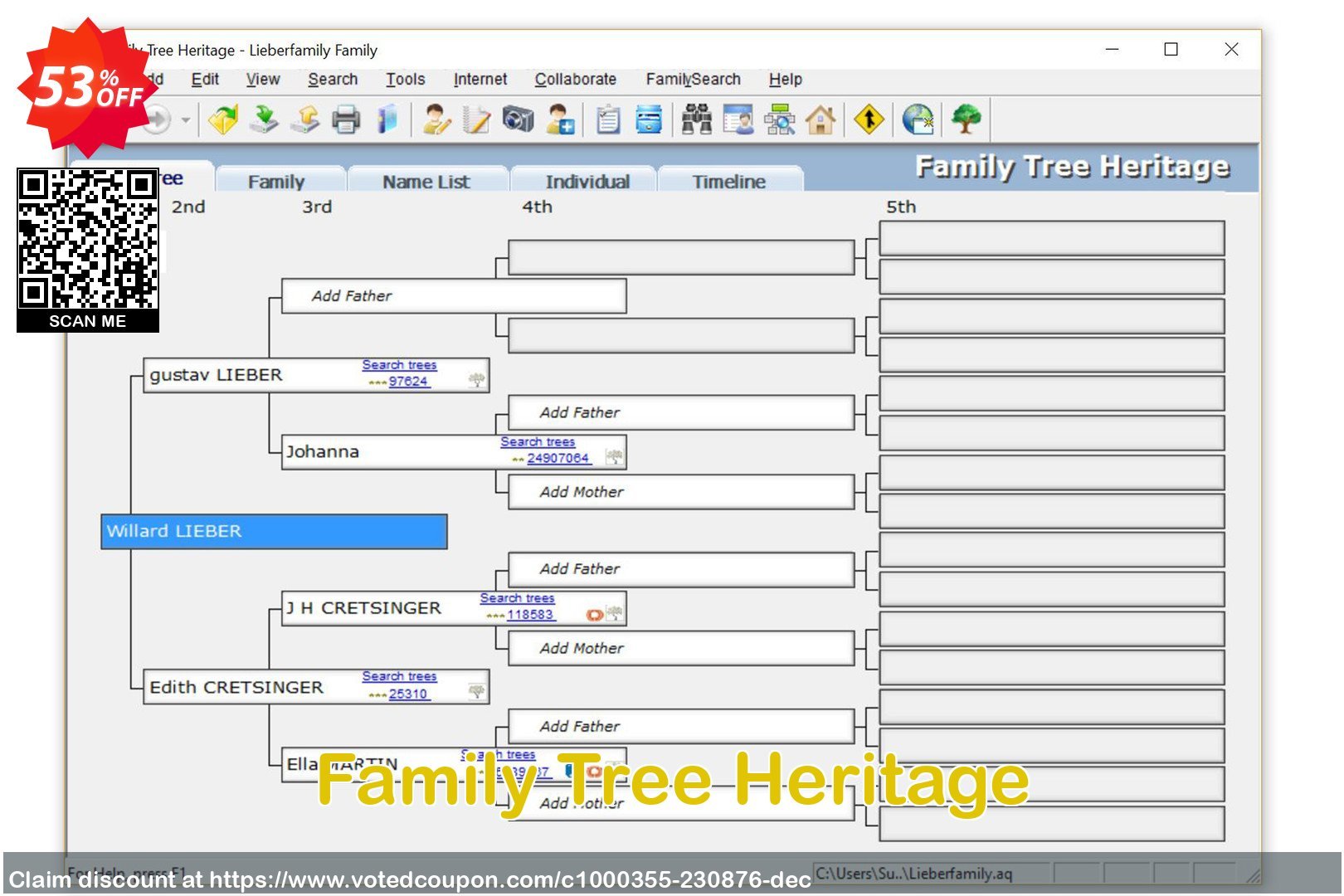 Family Tree Heritage Coupon Code Apr 2024, 53% OFF - VotedCoupon