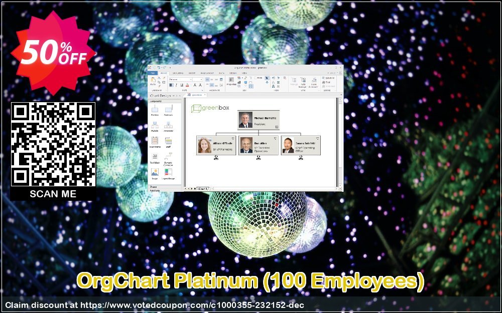 OrgChart Platinum, 100 Employees 