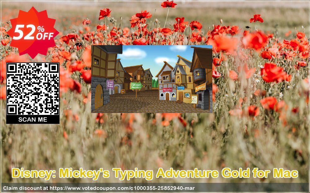 Disney: Mickey's Typing Adventure Gold for MAC Coupon, discount TYPENOW. Promotion: imposing sales code of Disney: Mickey’s Typing Adventure – Gold (Mac) 2024