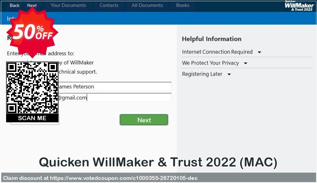 Quicken WillMaker & Trust 2022, MAC  Coupon, discount Quicken® WillMaker® Plus 2023 - Mac Big sales code 2023. Promotion: Stunning sales code of Quicken® WillMaker® Plus 2023 - Mac 2023