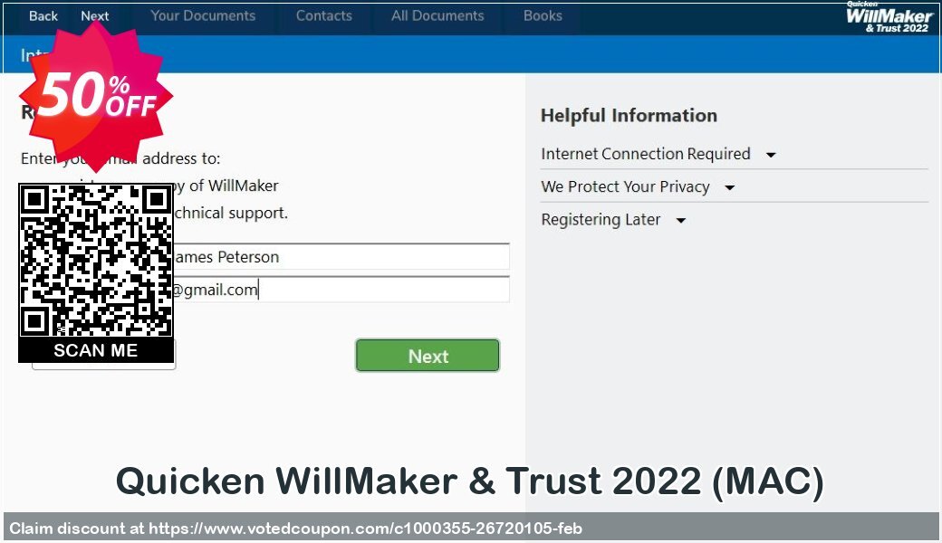 Quicken WillMaker & Trust 2022, MAC  Coupon Code Apr 2024, 50% OFF - VotedCoupon