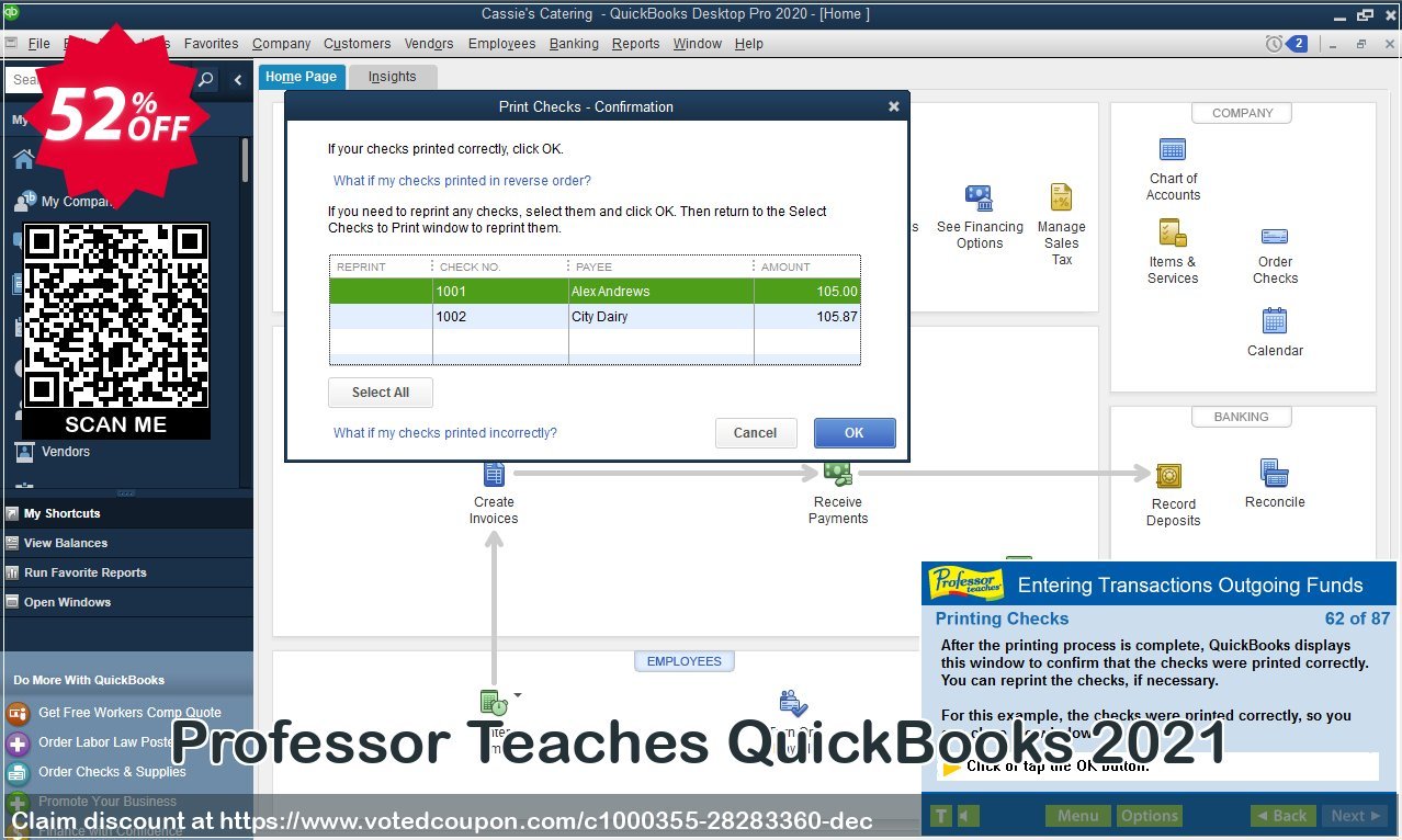 Professor Teaches QuickBooks 2021 Coupon Code Dec 2023, 52% OFF - VotedCoupon