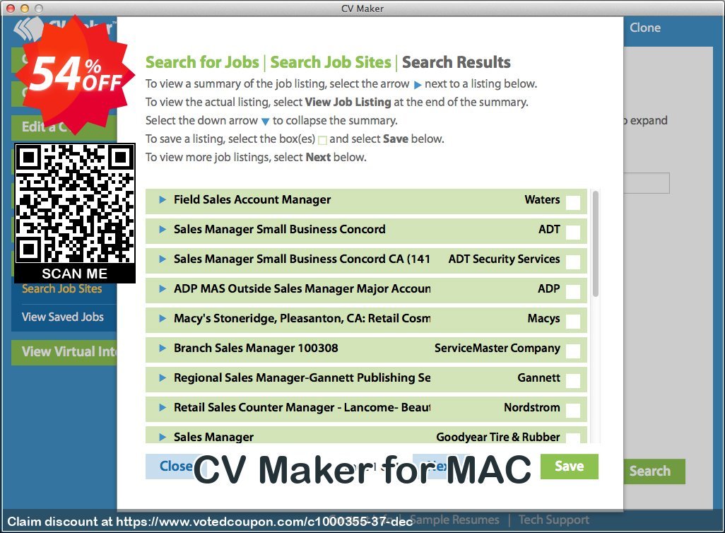 CV Maker for MAC Coupon Code Apr 2024, 54% OFF - VotedCoupon