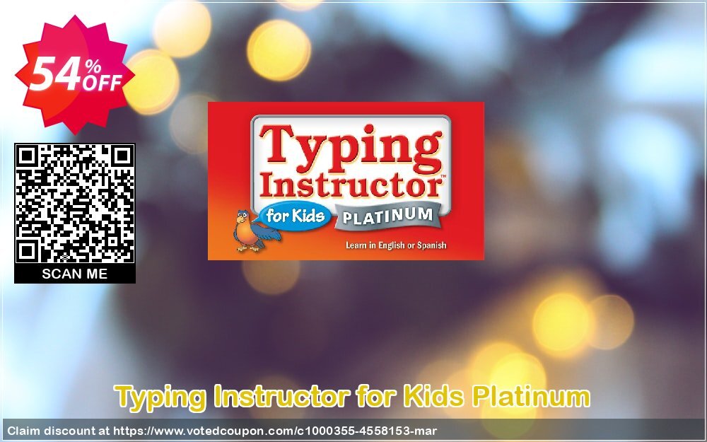 Typing Instructor for Kids Platinum Coupon, discount Black Friday & Cyber Monday Are Here!. Promotion: hottest discount code of Typing Instructor for Kids Platinum - Windows 2024