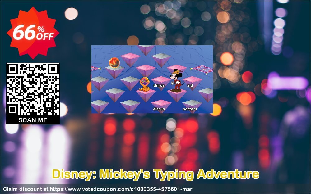 Disney: Mickey's Typing Adventure Coupon, discount 58% OFF Disney: Mickey's Typing Adventure, verified. Promotion: Amazing promo code of Disney: Mickey's Typing Adventure, tested & approved