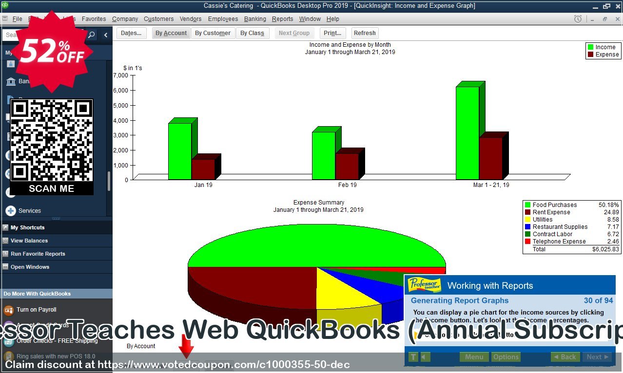 Professor Teaches Web QuickBooks, Annual Subscription  Coupon Code Apr 2024, 52% OFF - VotedCoupon