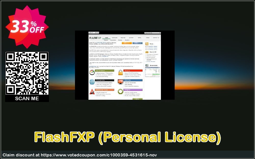 FlashFXP, Personal Plan  Coupon, discount FlashFXP (Personal License) wonderful offer code 2023. Promotion: wonderful offer code of FlashFXP (Personal License) 2023