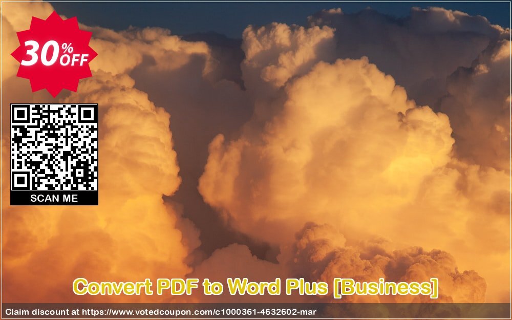 Convert PDF to Word Plus /Business/ Coupon, discount Convert PDF to Word Plus [Business] best sales code 2024. Promotion: best sales code of Convert PDF to Word Plus [Business] 2024