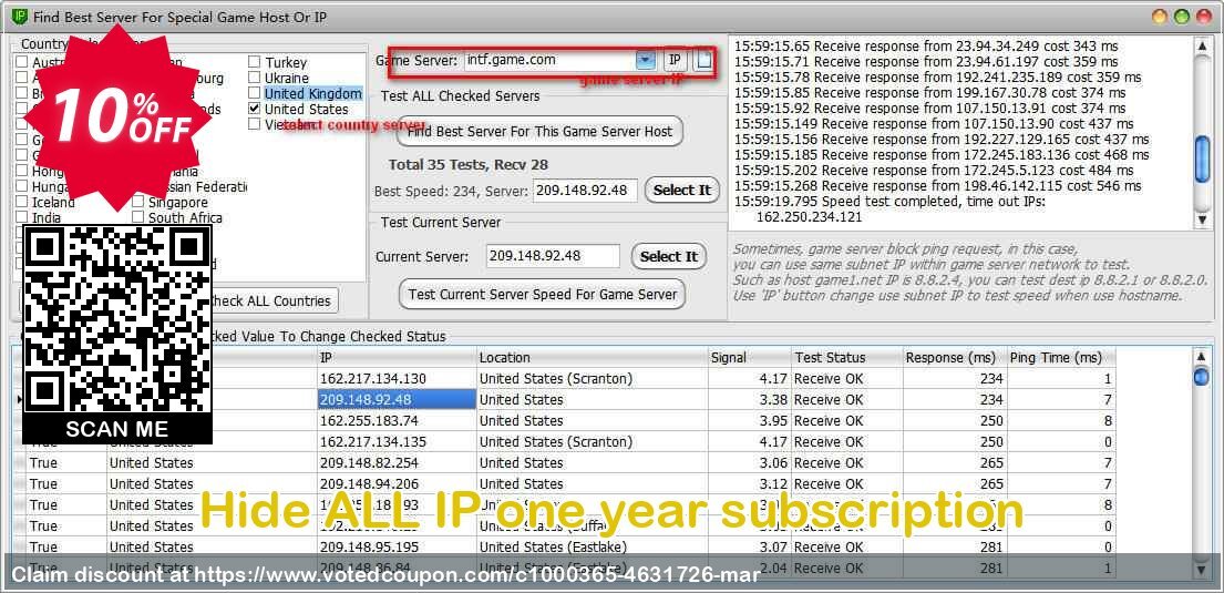 Hide ALL IP one year subscription Coupon, discount Hide ALL IP one year subscription amazing promotions code 2024. Promotion: amazing promotions code of Hide ALL IP one year subscription 2024