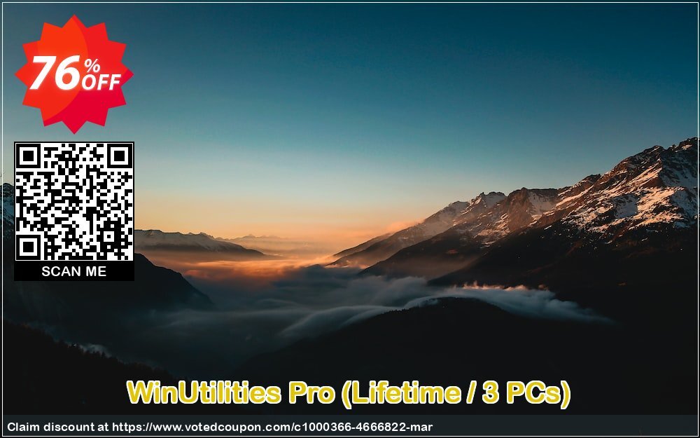 WinUtilities Pro, Lifetime / 3 PCs  Coupon, discount WinUtilities Pro (Lifetime / 3 PCs) wondrous discount code 2024. Promotion: wondrous discount code of WinUtilities Pro (Lifetime / 3 PCs) 2024