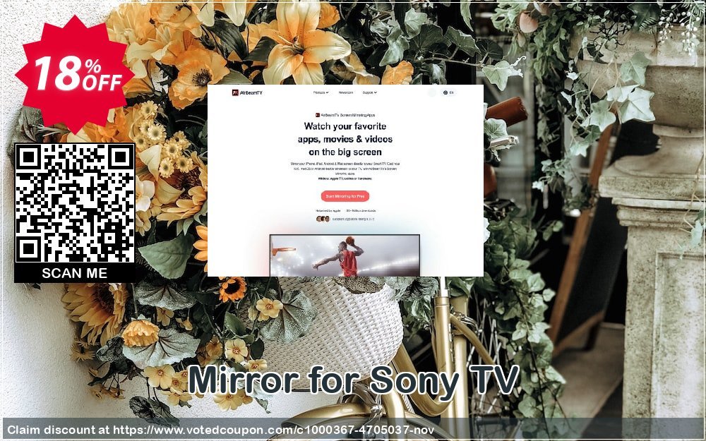 Mirror for Sony TV Coupon, discount Mirror for Sony TV stunning promotions code 2023. Promotion: stunning promotions code of Mirror for Sony TV 2023