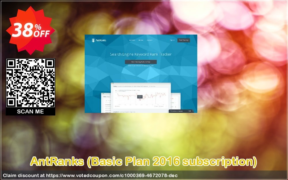 AntRanks, Basic Plan 2016 subscription  Coupon, discount AntRanks (Basic Plan 2016 subscription) stunning discount code 2024. Promotion: stunning discount code of AntRanks (Basic Plan 2016 subscription) 2024