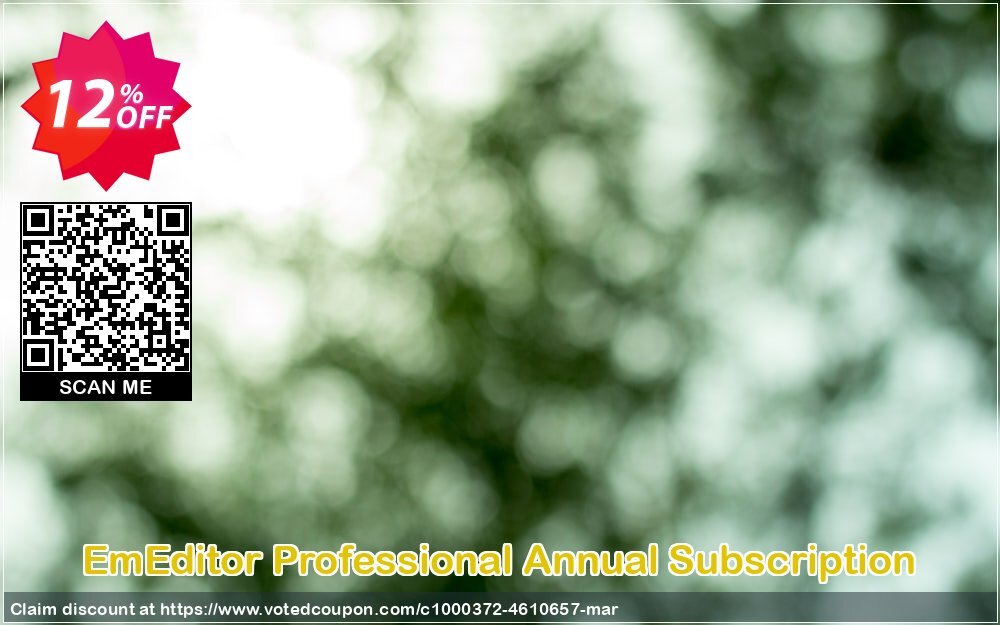 EmEditor Professional Annual Subscription Coupon, discount EmEditor Professional (Annual Subscription, non-store app) awful sales code 2025. Promotion: awful sales code of EmEditor Professional (Annual Subscription, non-store app) 2024