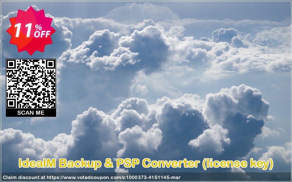 IdealM Backup & PSP Converter, Plan key  Coupon, discount IdealM Backup & PSP Converter (license key) hottest discount code 2024. Promotion: hottest discount code of IdealM Backup & PSP Converter (license key) 2024