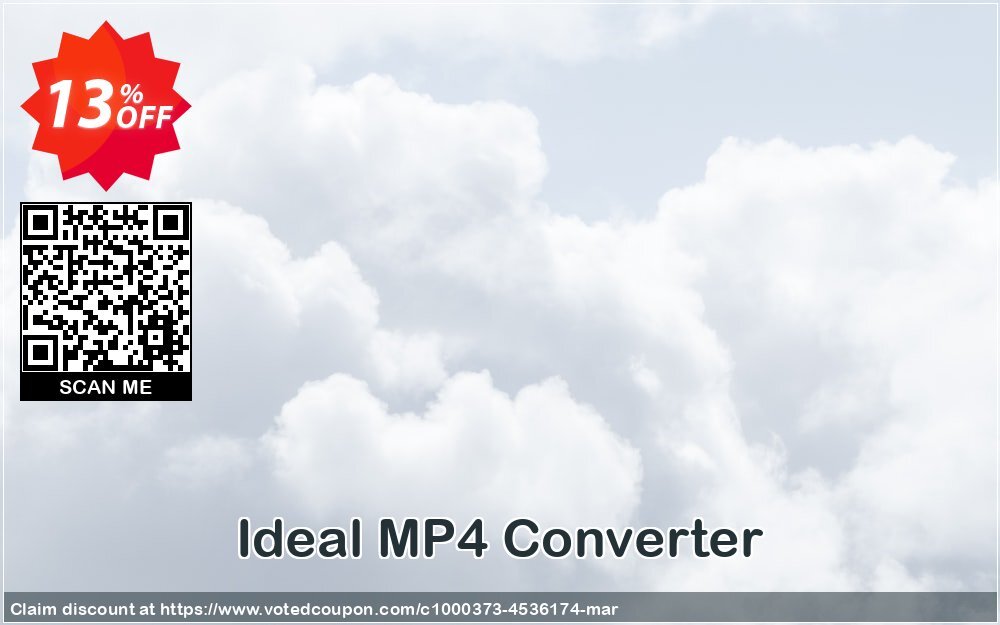 Ideal MP4 Converter Coupon, discount Ideal MP4 Converter stirring promo code 2024. Promotion: stirring promo code of Ideal MP4 Converter 2024