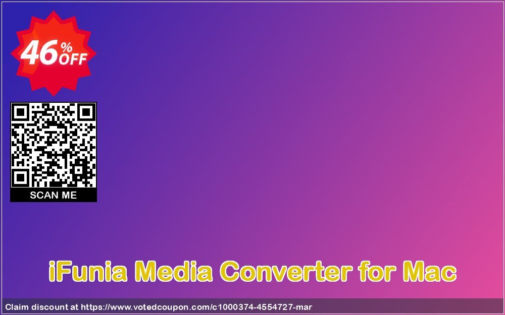 iFunia Media Converter for MAC Coupon Code Apr 2024, 46% OFF - VotedCoupon