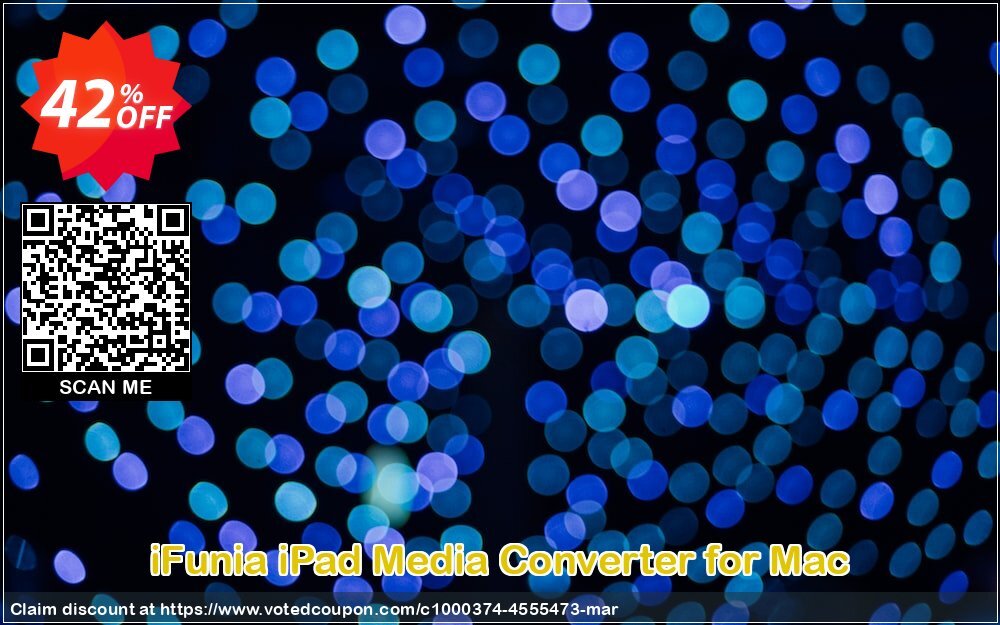 iFunia iPad Media Converter for MAC Coupon, discount iFunia iPad Media Converter for Mac formidable promo code 2024. Promotion: formidable promo code of iFunia iPad Media Converter for Mac 2024