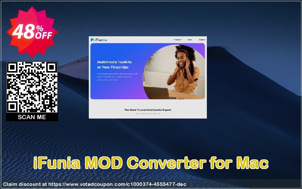 iFunia MOD Converter for MAC Coupon, discount iFunia MOD Converter for Mac marvelous deals code 2023. Promotion: marvelous deals code of iFunia MOD Converter for Mac 2023