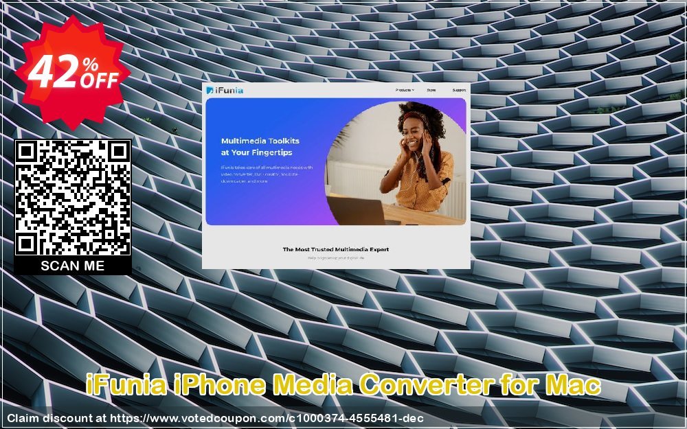 iFunia iPhone Media Converter for MAC Coupon, discount iFunia iPhone Media Converter for Mac amazing discounts code 2023. Promotion: amazing discounts code of iFunia iPhone Media Converter for Mac 2023
