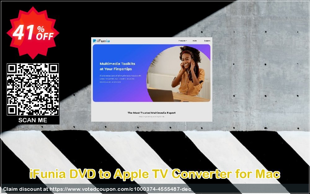 iFunia DVD to Apple TV Converter for MAC Coupon, discount iFunia DVD to Apple TV Converter for Mac exclusive promo code 2023. Promotion: exclusive promo code of iFunia DVD to Apple TV Converter for Mac 2023