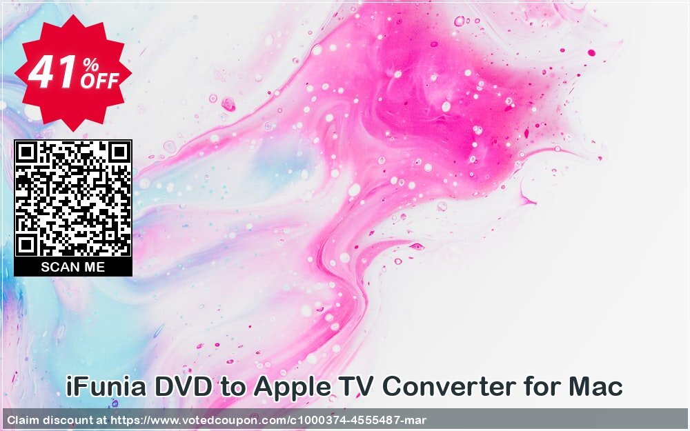 iFunia DVD to Apple TV Converter for MAC Coupon, discount iFunia DVD to Apple TV Converter for Mac exclusive promo code 2024. Promotion: exclusive promo code of iFunia DVD to Apple TV Converter for Mac 2024